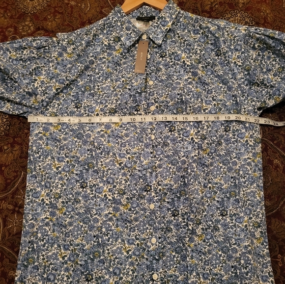 NWT J. Crew Puff Sleeve Shirt Dress - Picture 5 of 6